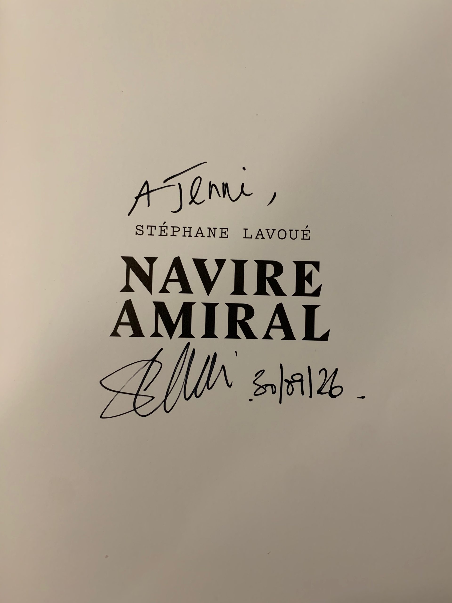 Texte d’introduction de l’ouvrage Navire amiral